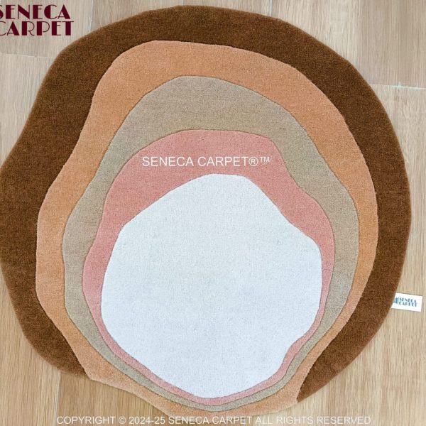 Seneca Terra Contour Rug -Brown